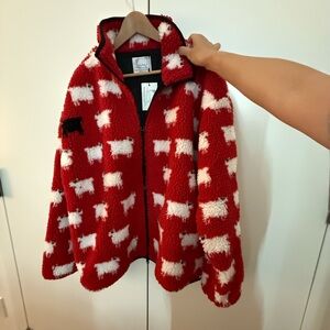 Rowing Blazers Sheep Sherpa Fleece Jacket NWT